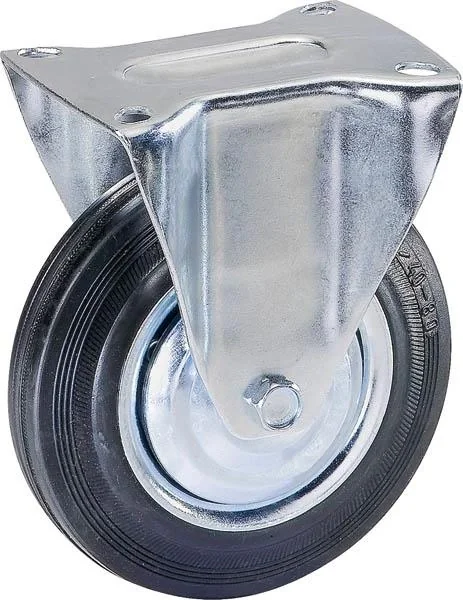 Bockrolle mit Vollgummi - Reifen, Raddurchmesser 80 mm - 2