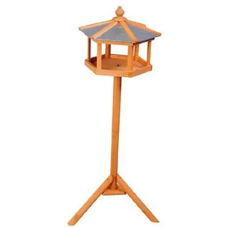 Vogelhaus Vogelvilla mit Ständer und Zinkdach 110x40x40 cm - 6