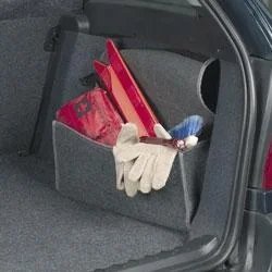 Kofferraumtasche grau mit praktischem Tragegriff. - 2