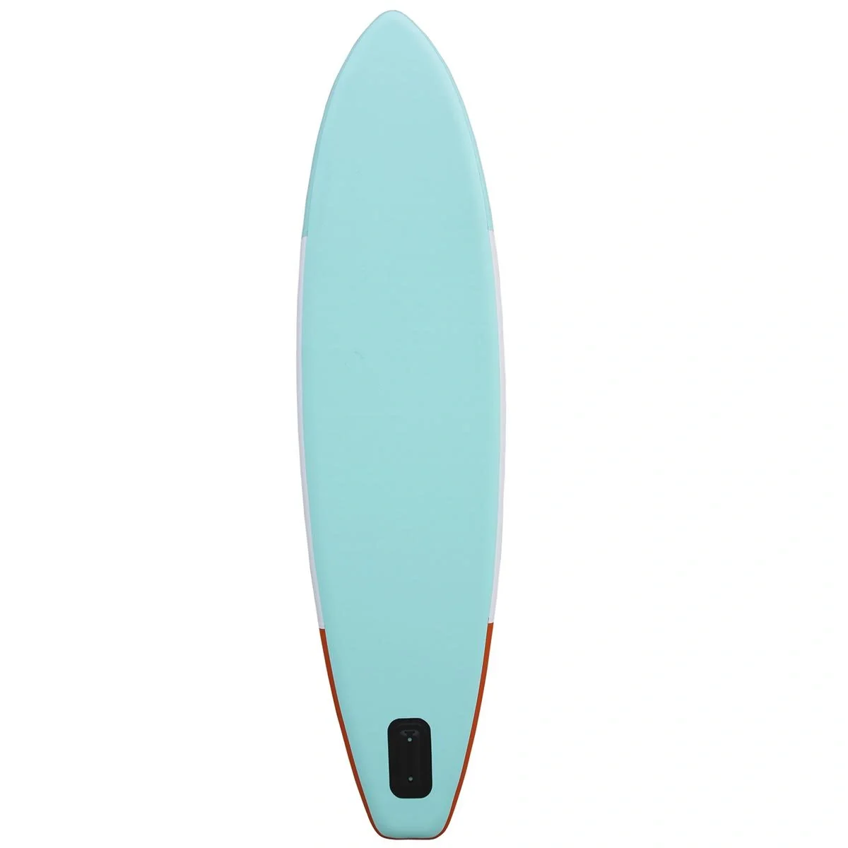 Aufblasbares Surfbrett mit Paddel grün/orange/weiß - 4