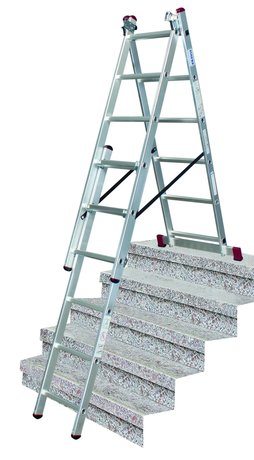 Alu Vielzweckleiter/ Treppenleiter 3x6 Sprossen - 5