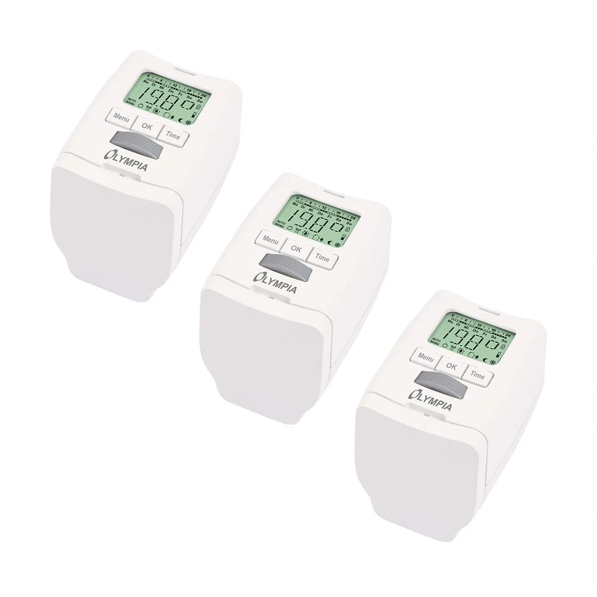 Energiesparregler für Heizkörper mit Fenster-offen-Erkennung, 3er-Set - 5
