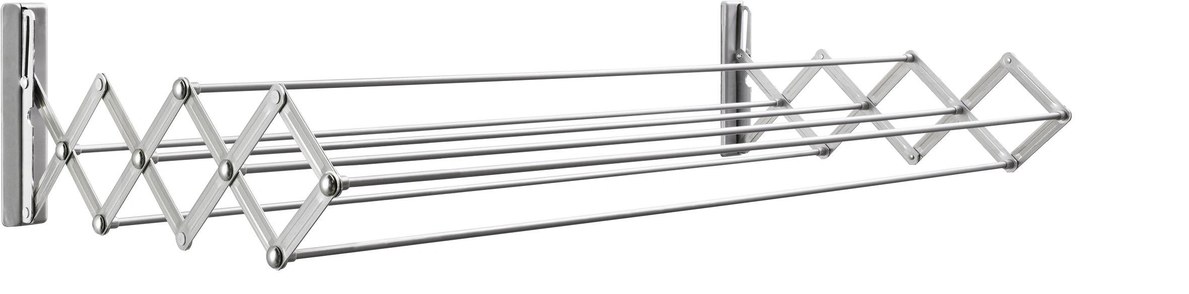 Wandtrockner "Ruck Zuck 80", 5,2 m Trockenlänge, 20 kg Tragkraft, Silber - 1
