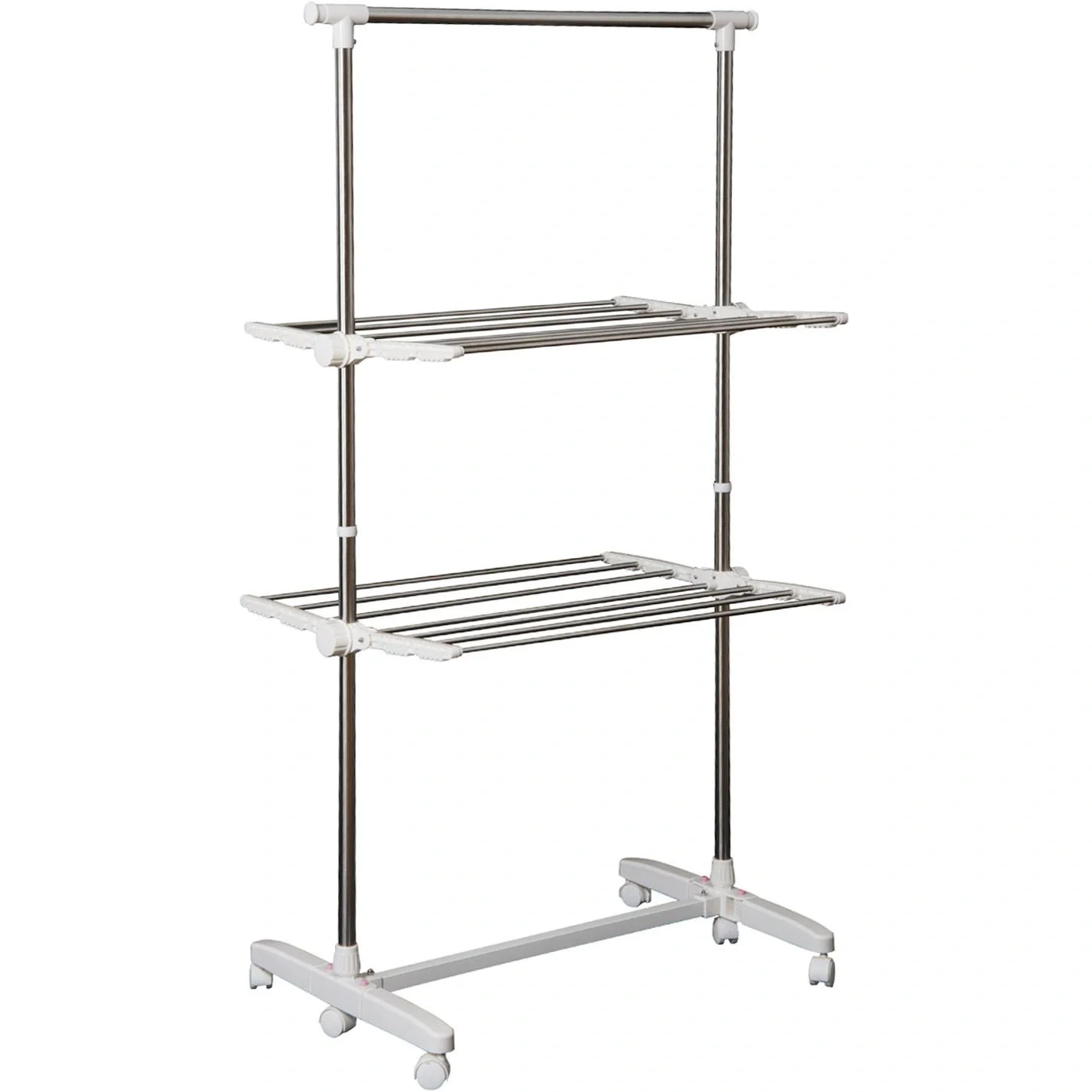 Wäschetrockner Wäscheständer Turmwäscheständer mit 2 Ebenen - 1