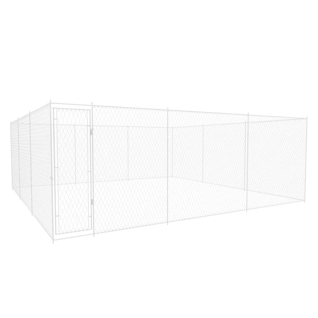 Hundehütte für den Außenbereich 570x570x185 cm Stahl verzinkt - 1