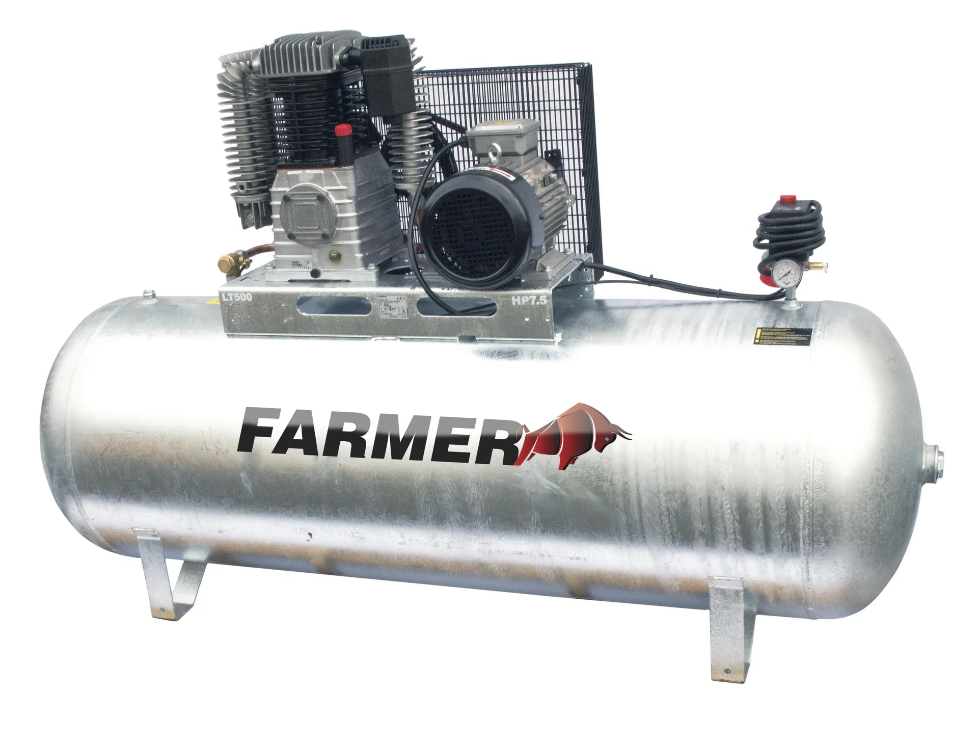 Kompressor N60-500 Z PRO liegend - 400 Volt 10 bar, verzinkt - 1