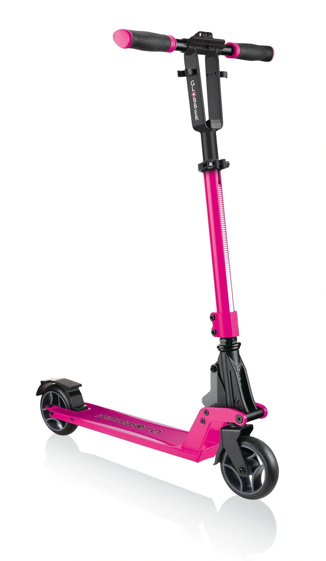 ONE K 165 DELUXE Tretroller, 165 mm, ABEC 7, höhenverstellbar, Handbremse, Klappmechanismus, schwarz - 10