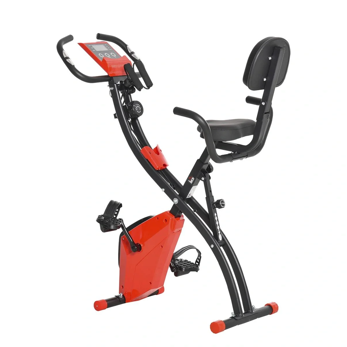 Heimtrainer 2-in-1 Fahrradtrainer LCD-Display klappbarer Hometrainer Trimmrad mit 8 stufig einstellbarem Magnetwiderstan - 1