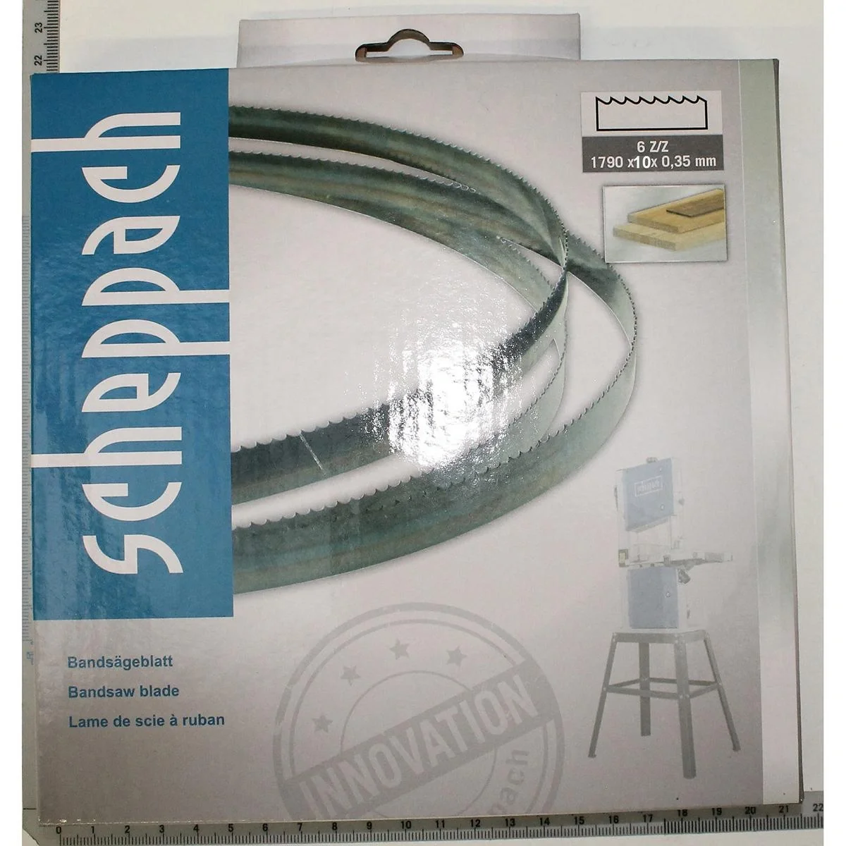 Bandsägeblatt HBS261 -1790mm / 10mm / 0,35mm / 6 Z/Z - 2