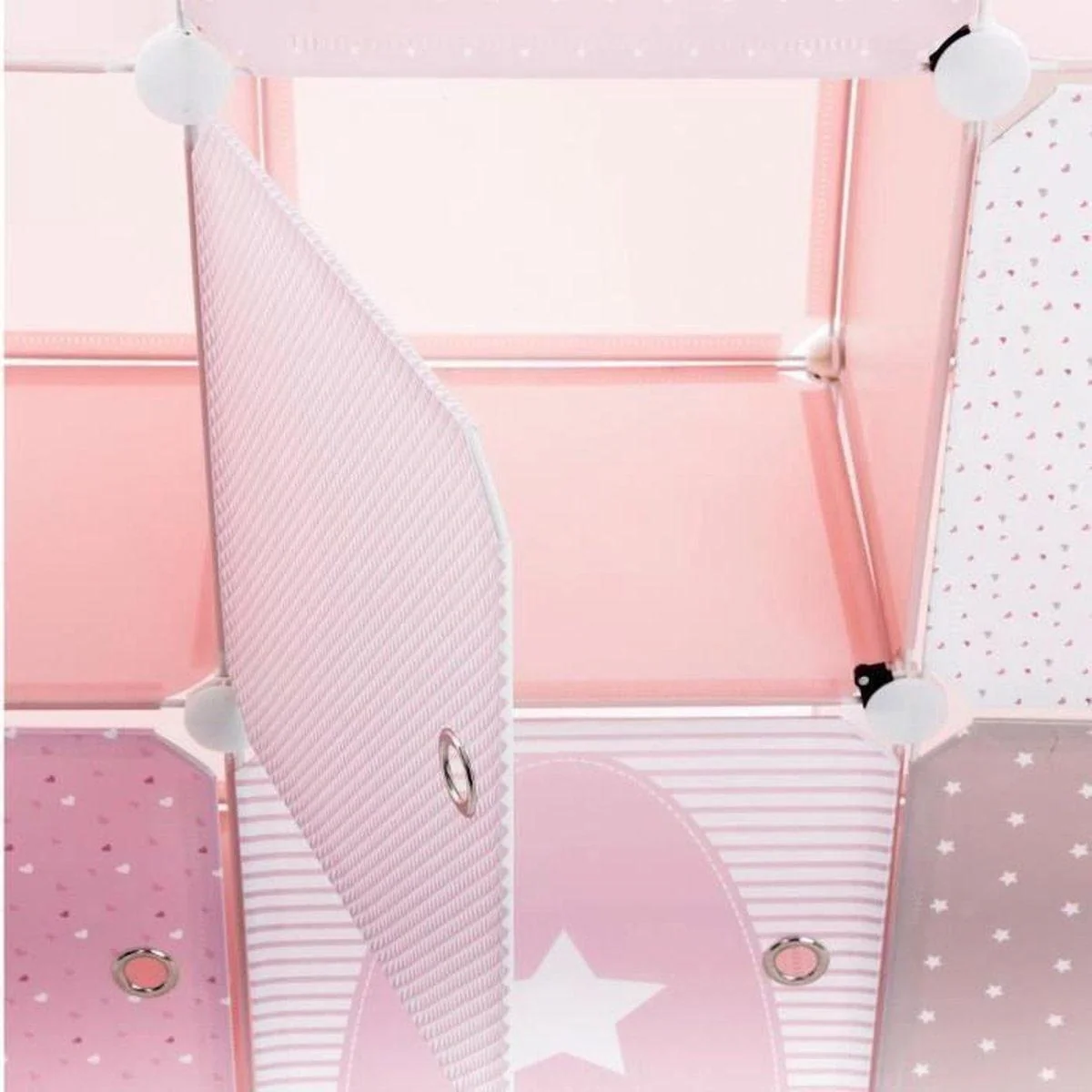 Aufbewahrungsschrank - Schloss - Rosa - 3