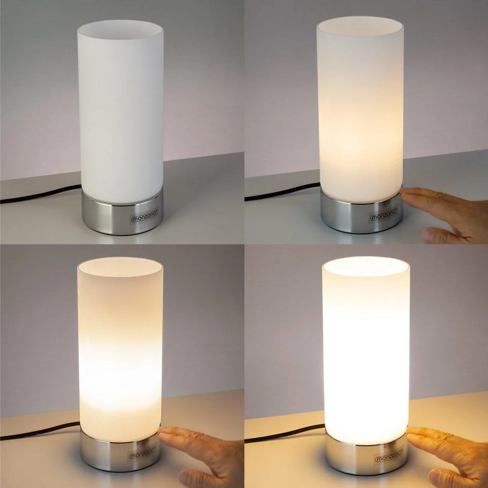 Tischleuchte 2er Set Golau Weiß - 8