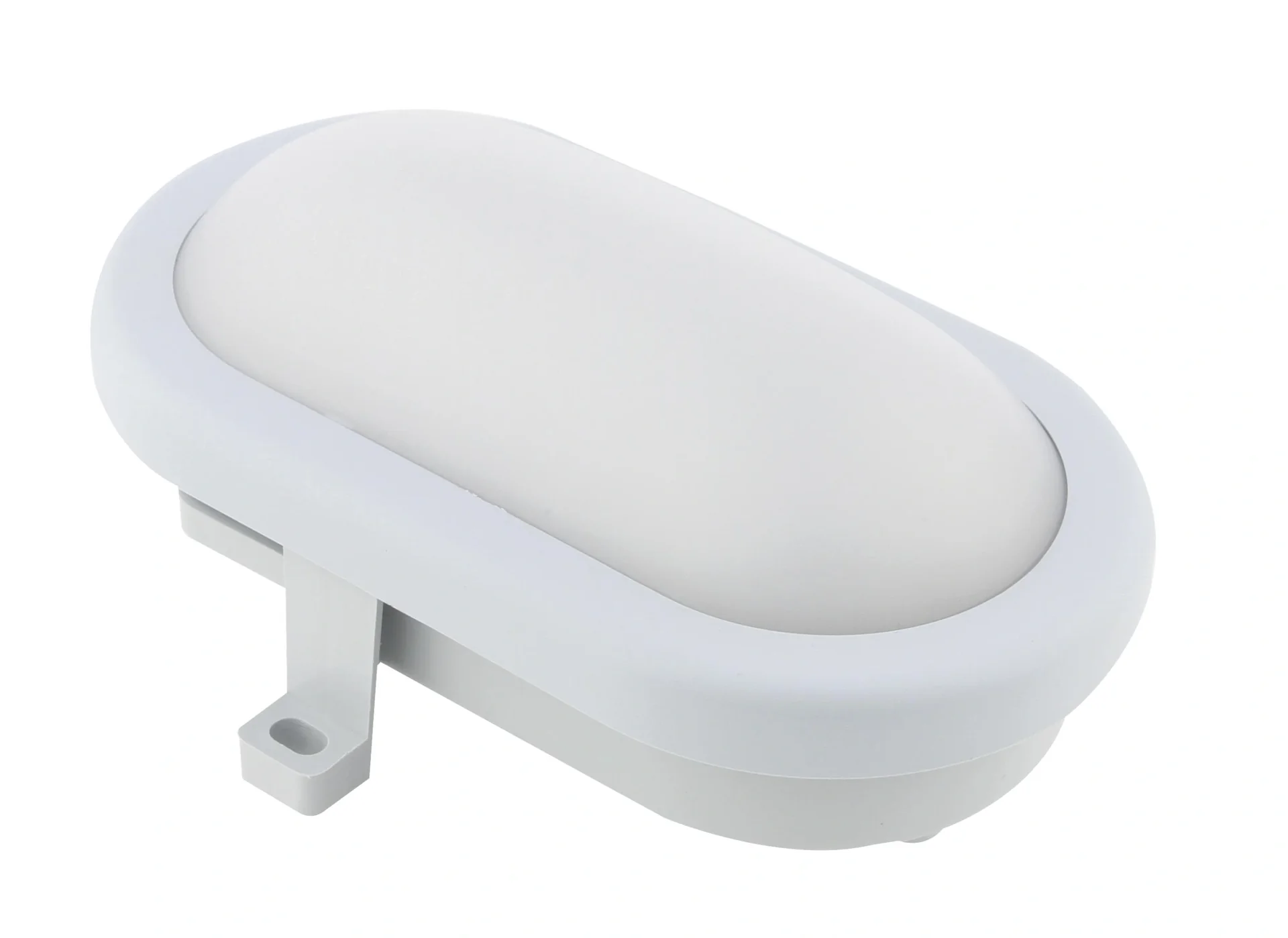 LED Ovalarmatur - Farbe: grau - 2