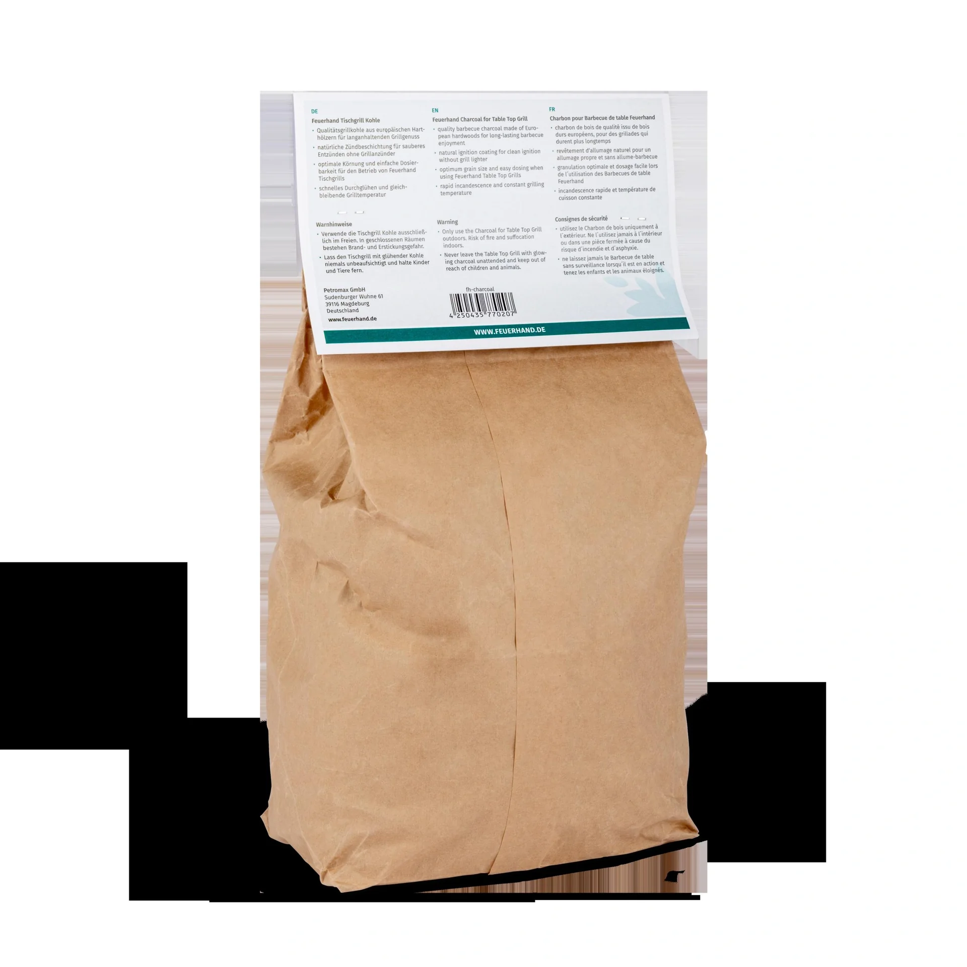 Tischgrill Kohle - Spezial-Kohle für die Feuerhand Tischgrills, Gebinde 1 kg - 3