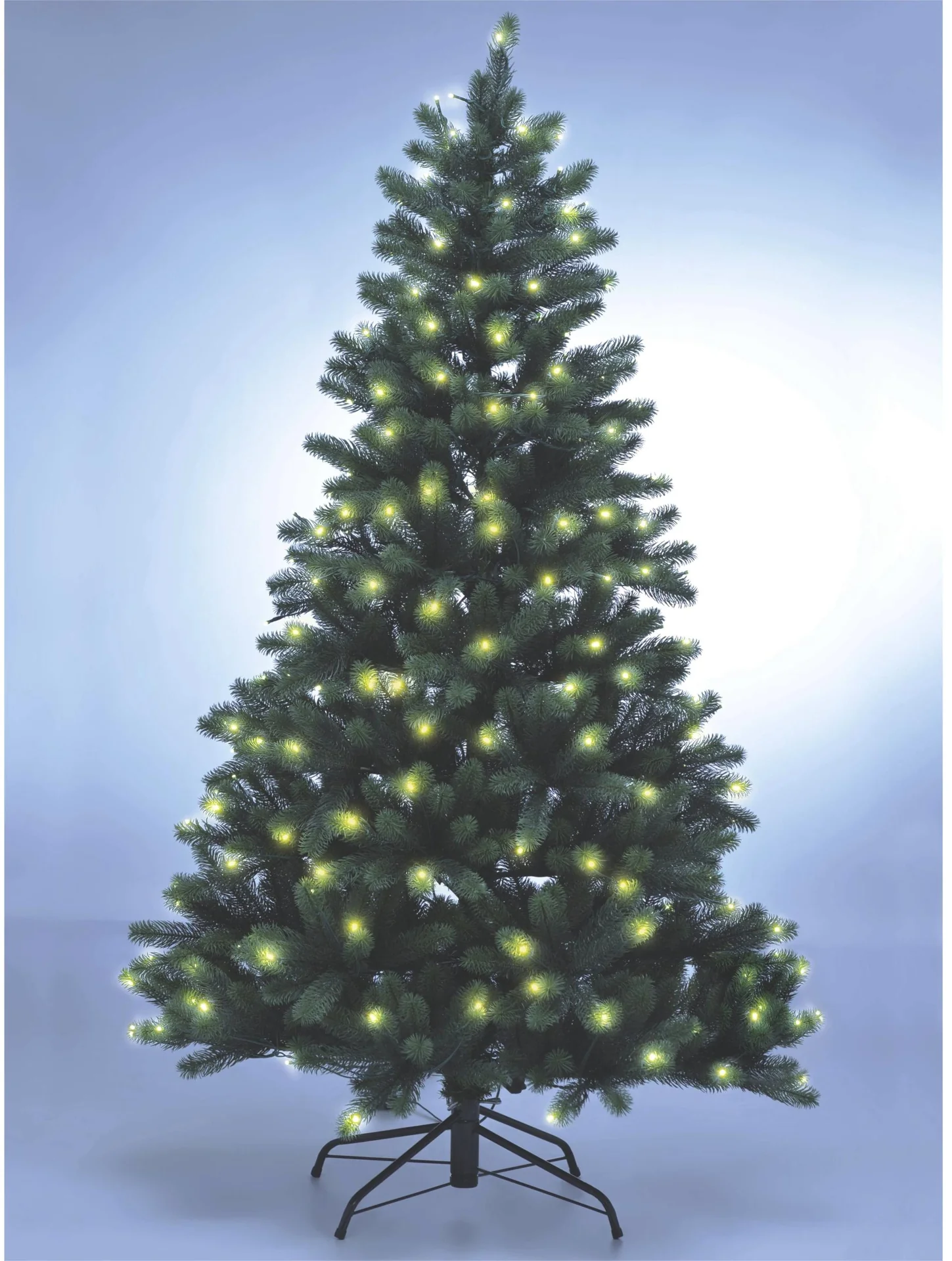Weihnachtsbaum mit LED-Lichterkette und Standfuß, 85 cm hoch - 5