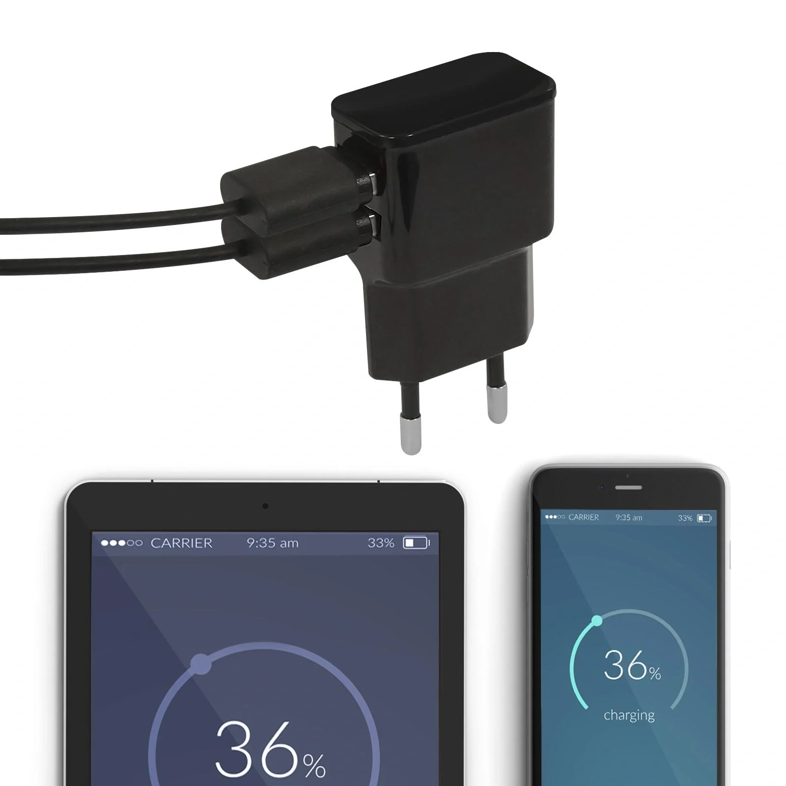 USB Ladeadapter mit 2 USB Ports - 3