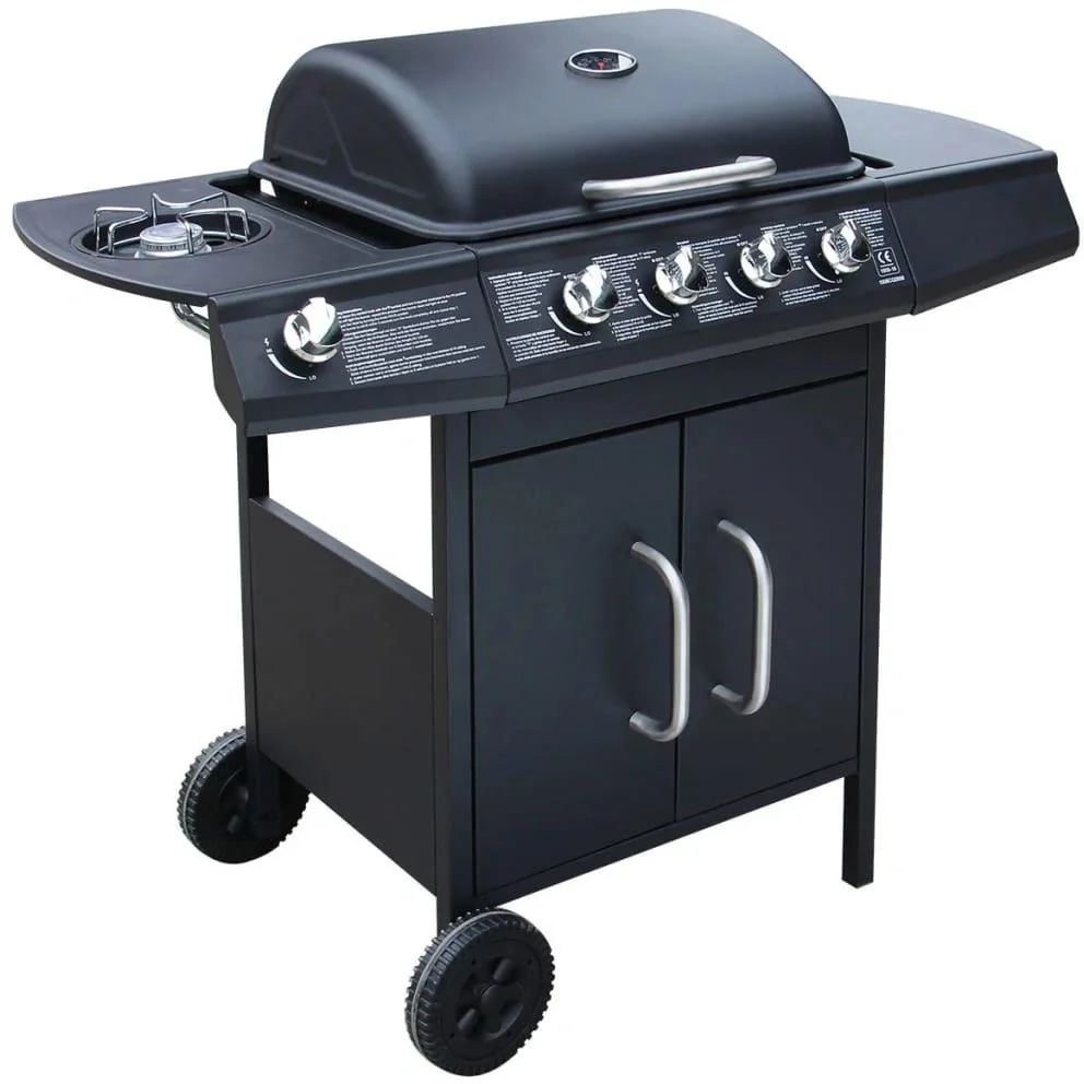 Gasgrill 4+1 Kochzone schwarz - 3