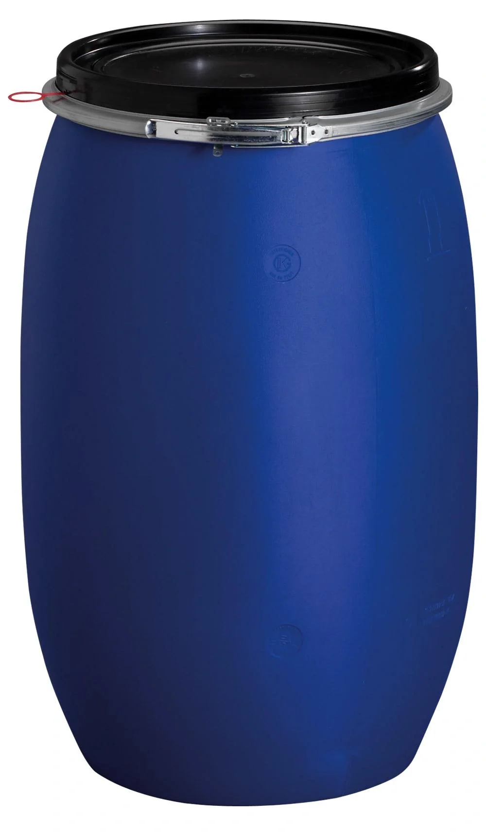 Kunststoff Fass mit Deckel und Spannring, ohne Tragegriffe, PE, 120 l - 1