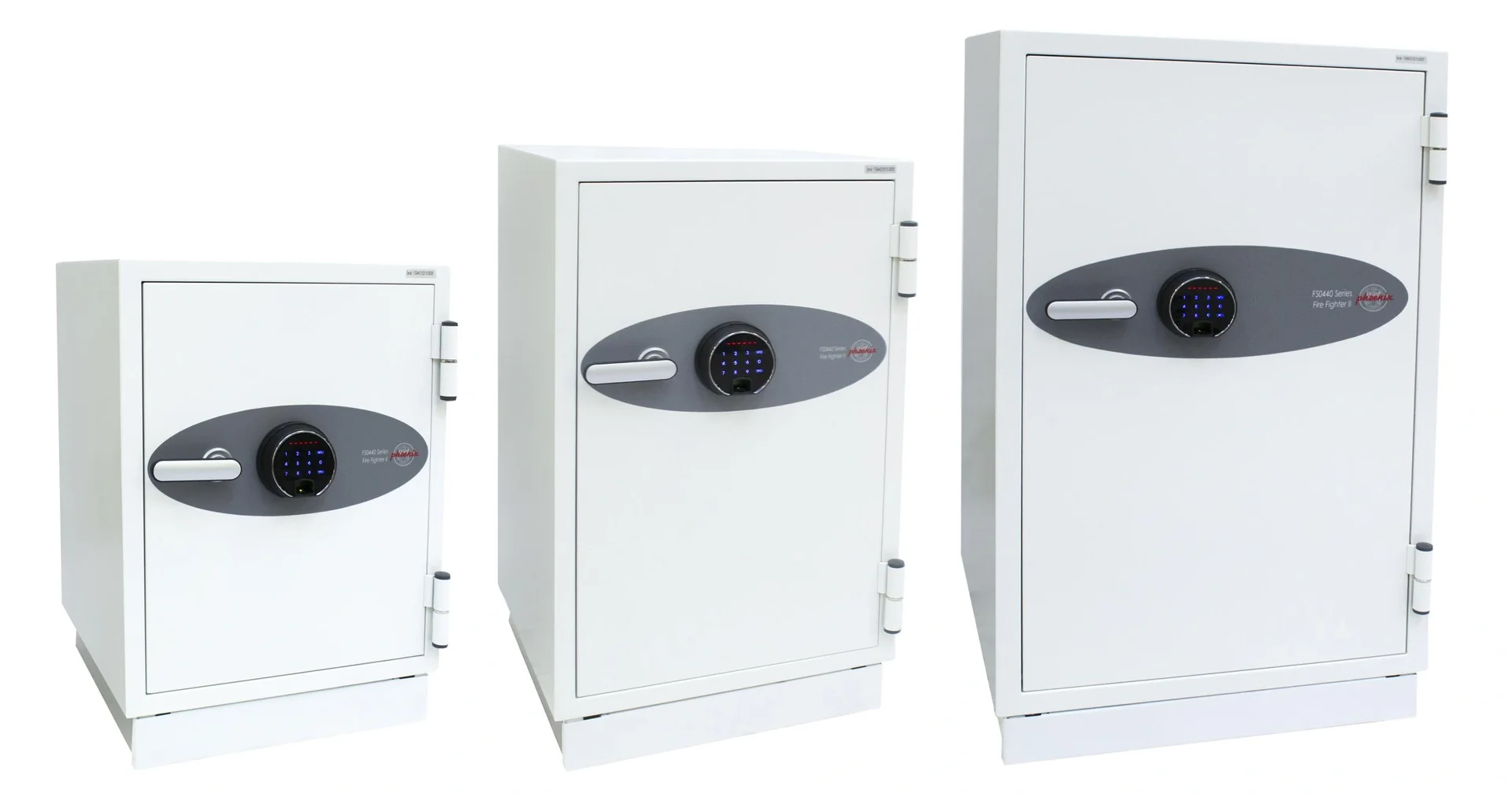 Dokumenten-Feuerschutztresor Fire Fighter II, Außenmaße 900 x 520 x 520 mm, mit Fingerabdruckschloss - 2