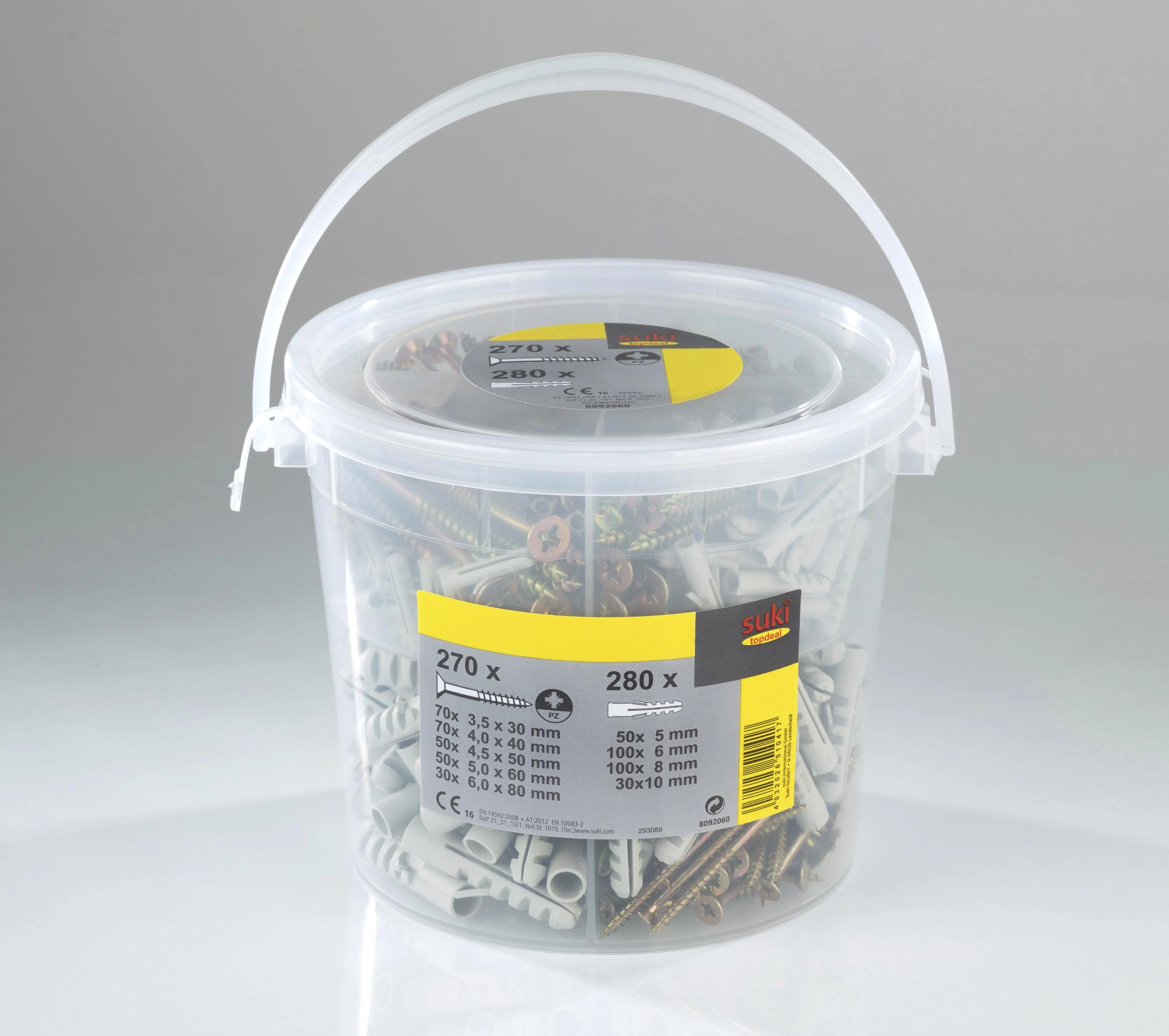 Schrauben- und Dübel Sortiment 550-teilig - 4