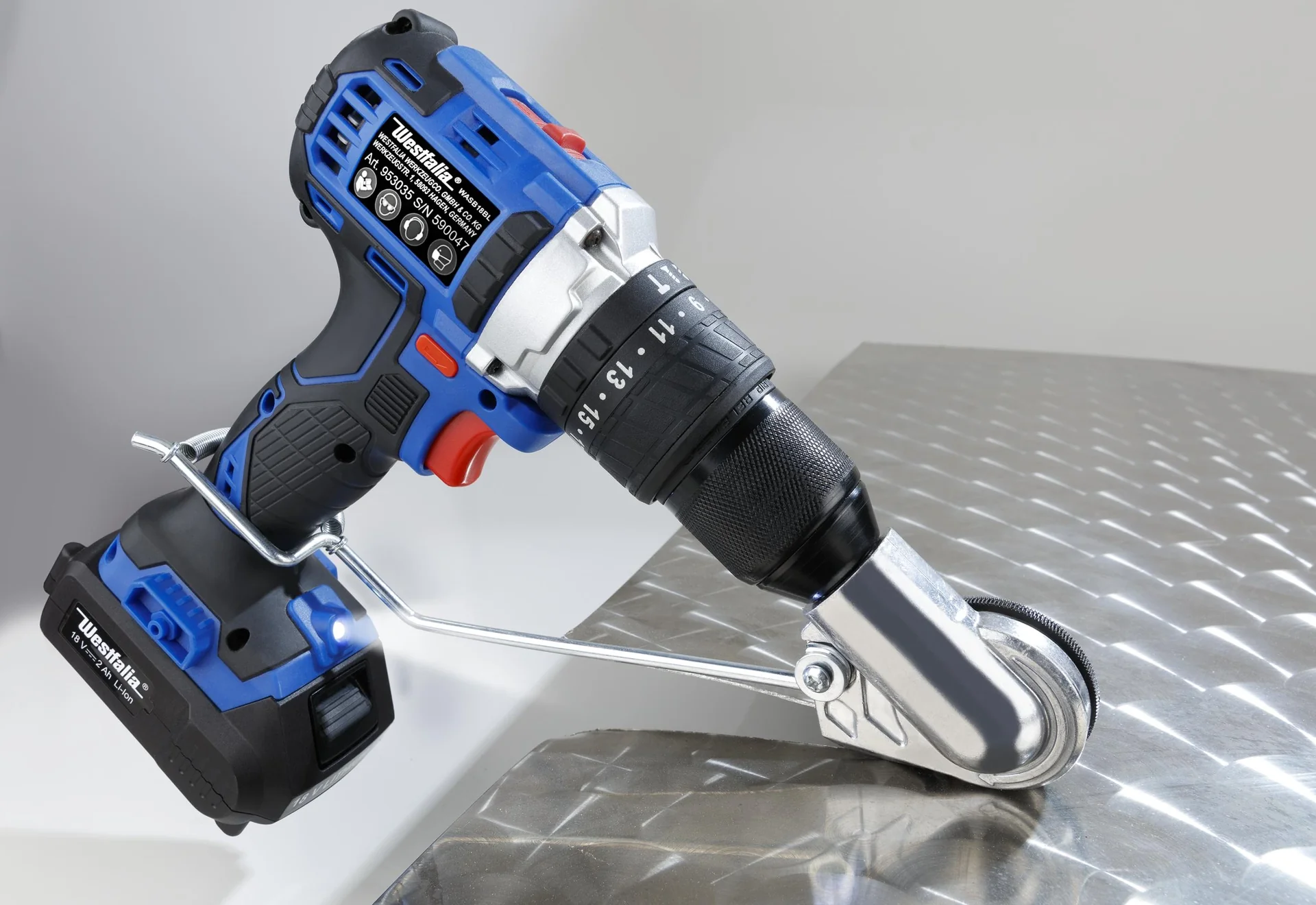 Blechscheren-Vorsatz für Akkuschrauber - 6