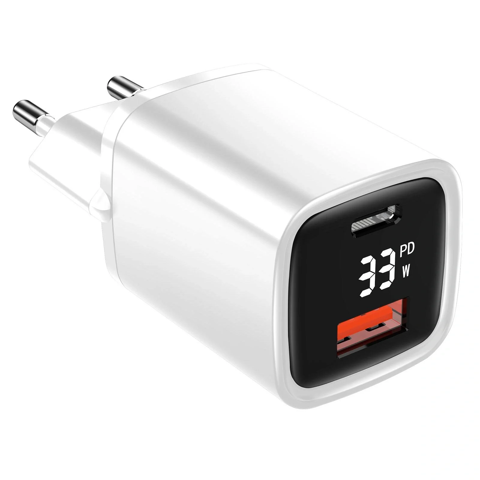 Dual USB Ladegerät mit USB-C / A Port mit Schnellladefunktion, 33 Watt PowerDevice - 1