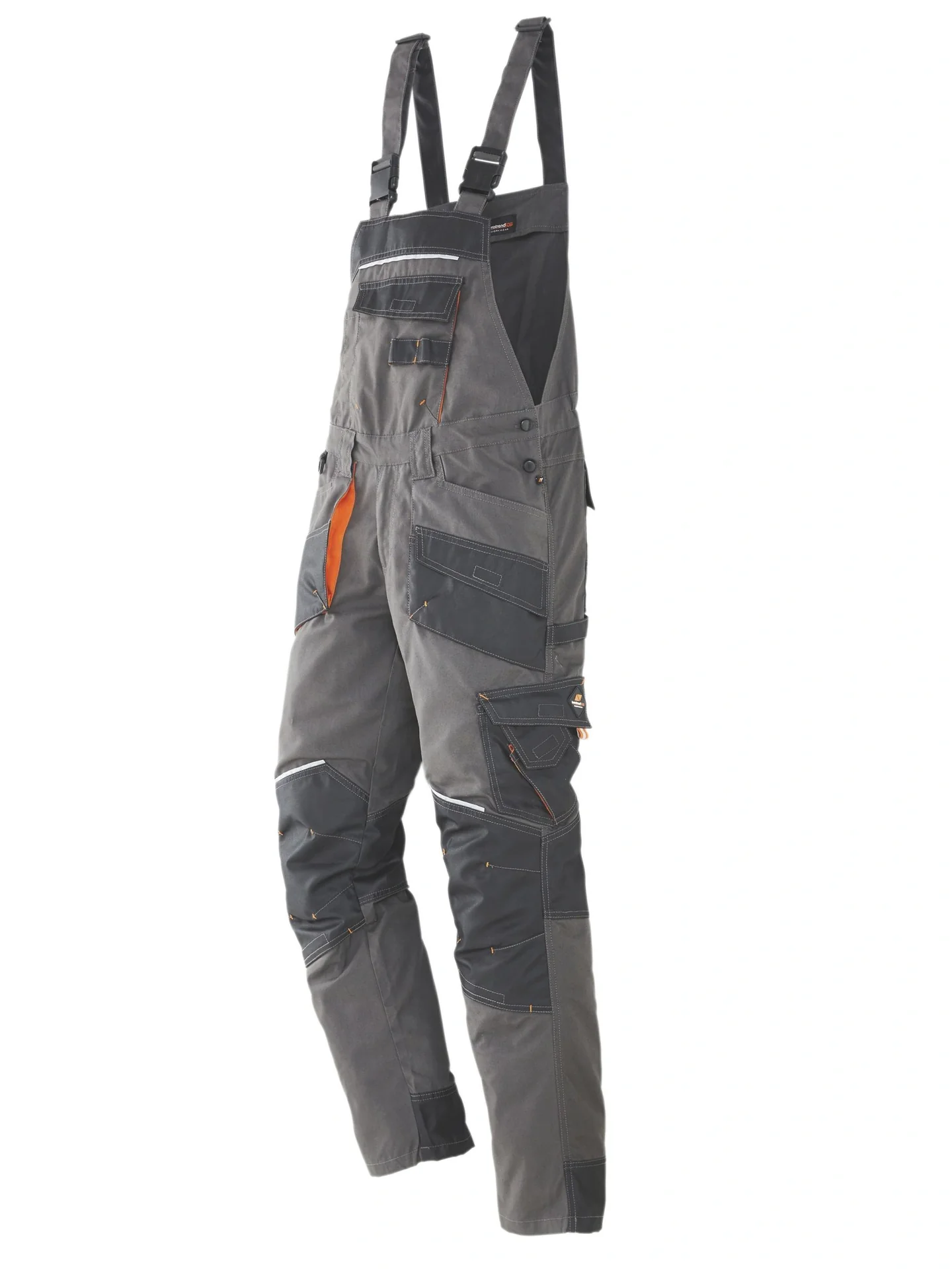 Latzhose, Farbe grau/schwarz, Gr.60 - 1