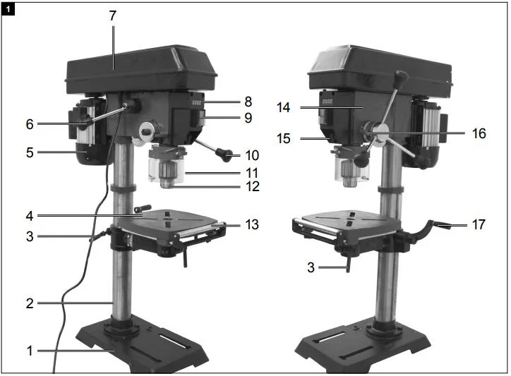 Tischbohrmaschine DP18Vario - 2