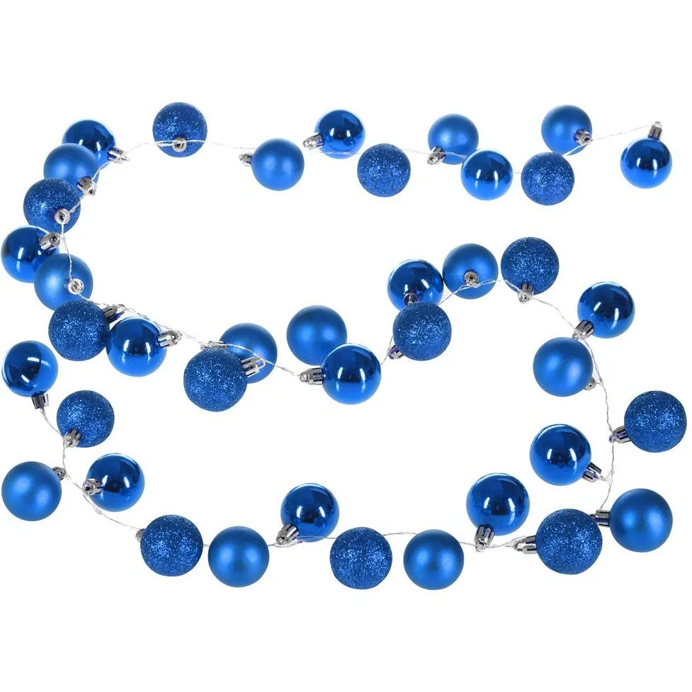 Weihnachtsbeleuchtung Kugeln 40-LED - Blau - 2m - 8