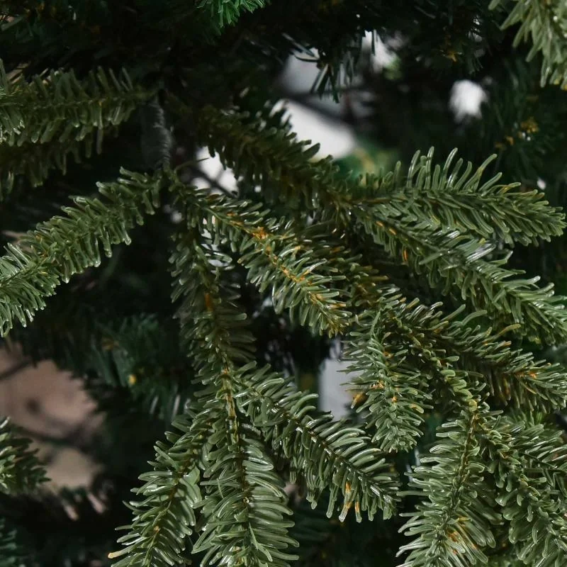 künstlicher Weihnachtsbaum 2,1 m Christbaum Tannenbaum PVC PE Metall Grün Ø105 x 210 cm - 5