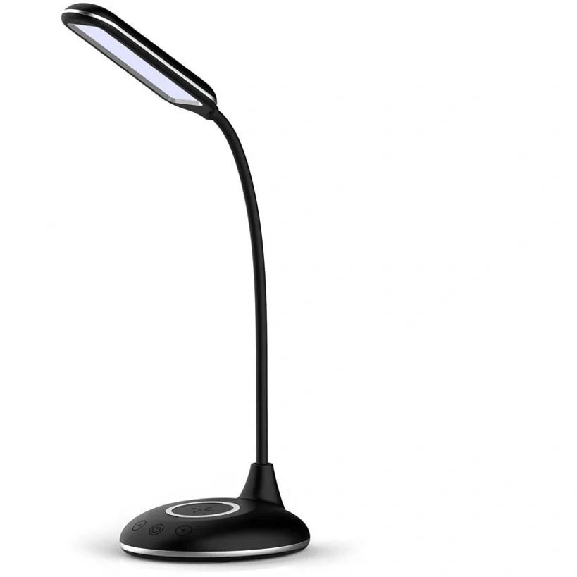 VT-7705 Tischleuchte / Schreibtischleuchte mit drahtlosem QI-Ladegerät - schwarz - 5