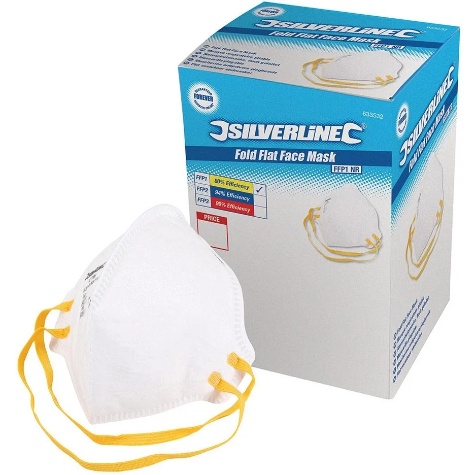 Flache, faltbare Staubmaske FFP1, Einweg-Displaybox, 50 Stk. FFP1 - 1