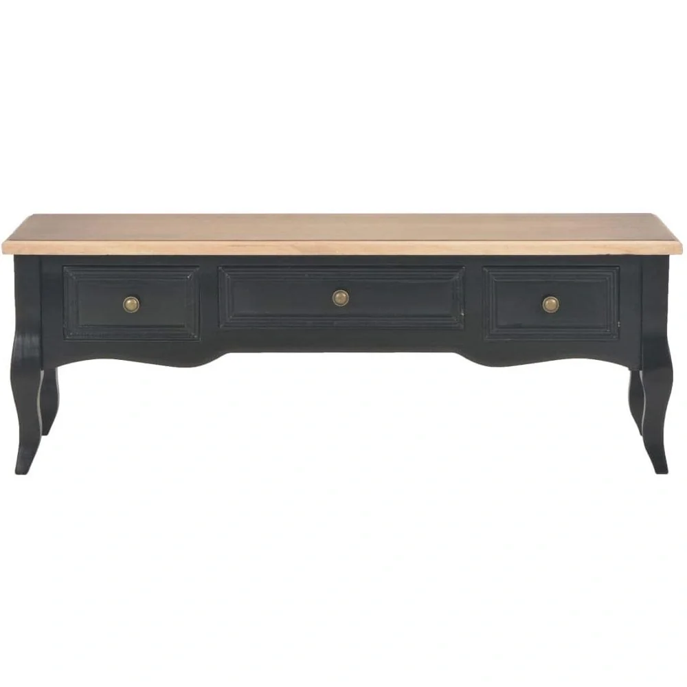 TV-Schrank 100x35x35 cm Holz schwarz - 5