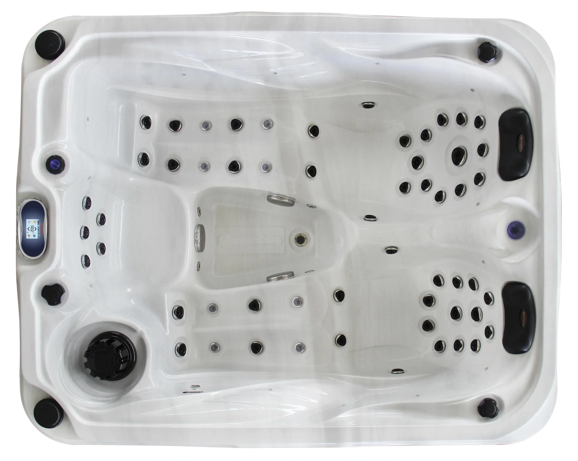 Whirlpool - Lanai weiss mit Wasserfall - 5