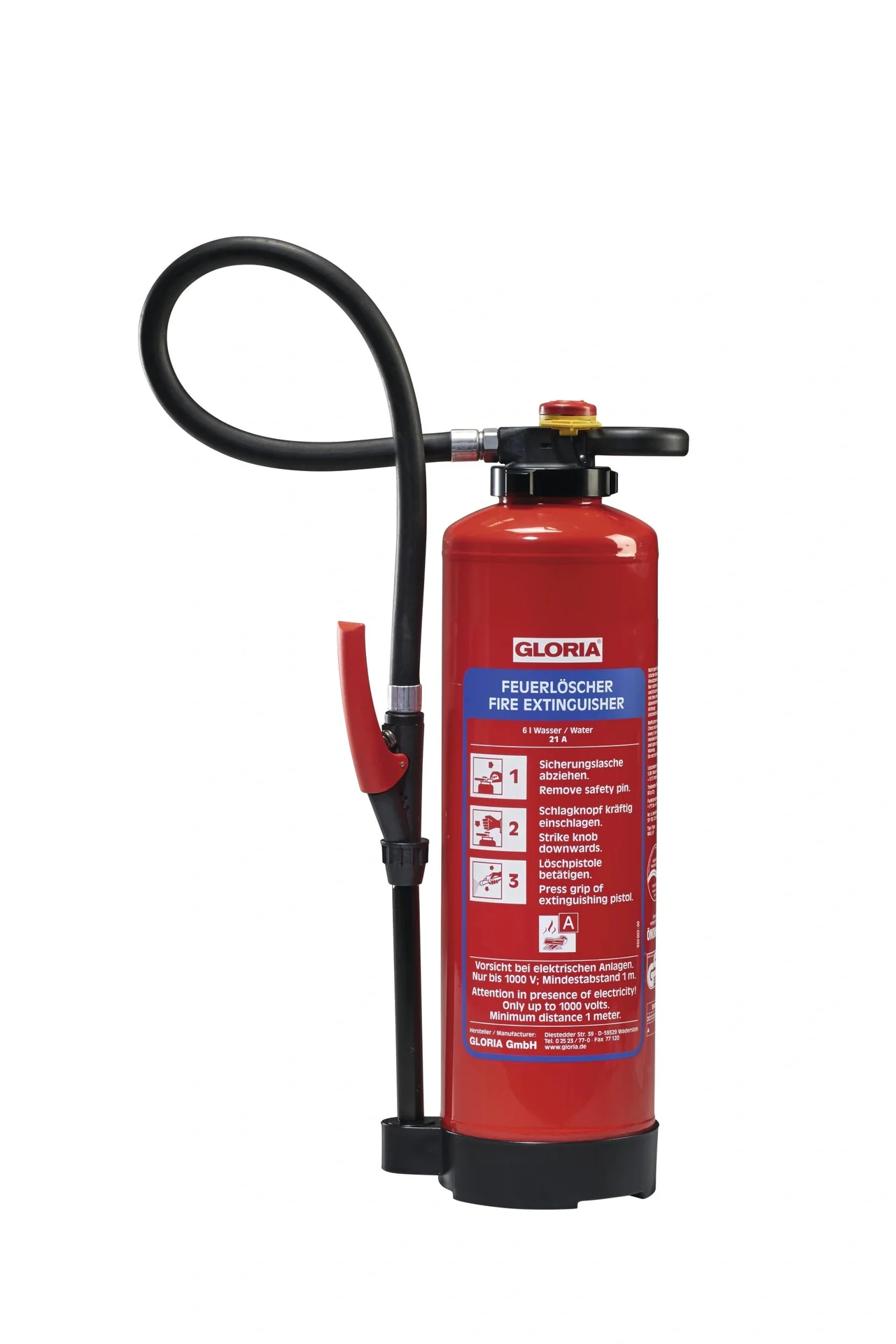 Feuerlöscher WKL 6 Pro, 6 Liter, Wasserlöscher, Lithium, 21A - 1