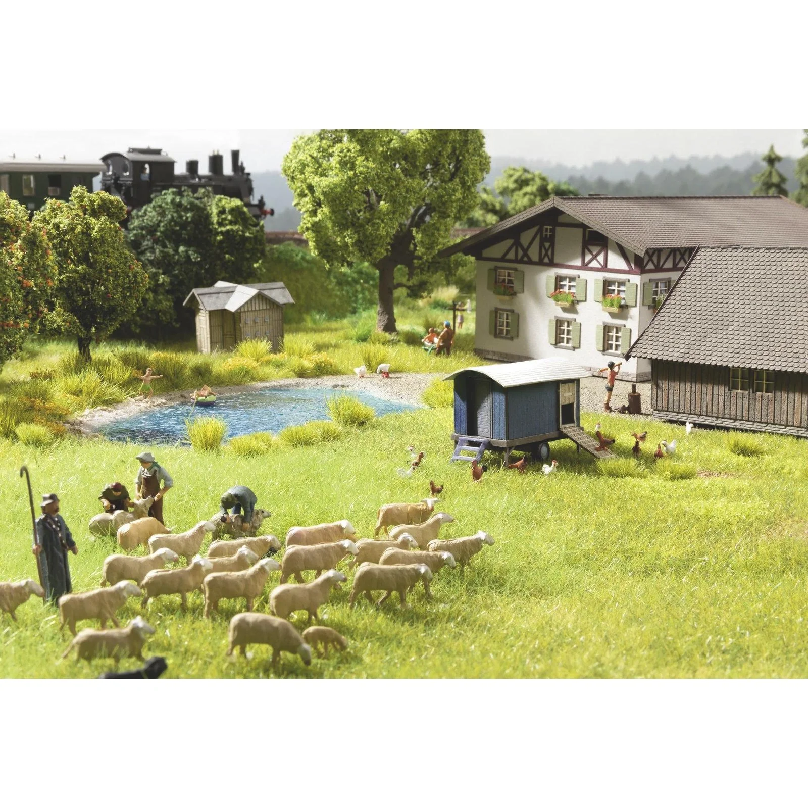 Schafherde Sound-Szene, Spur H0 - 2