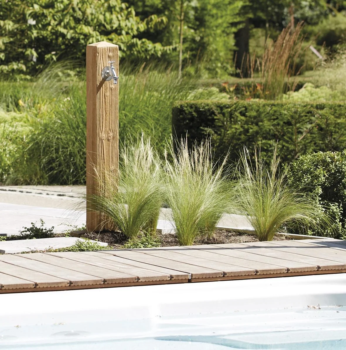 Wasserzapfsäule WOOD, Farbe darkwood - 4