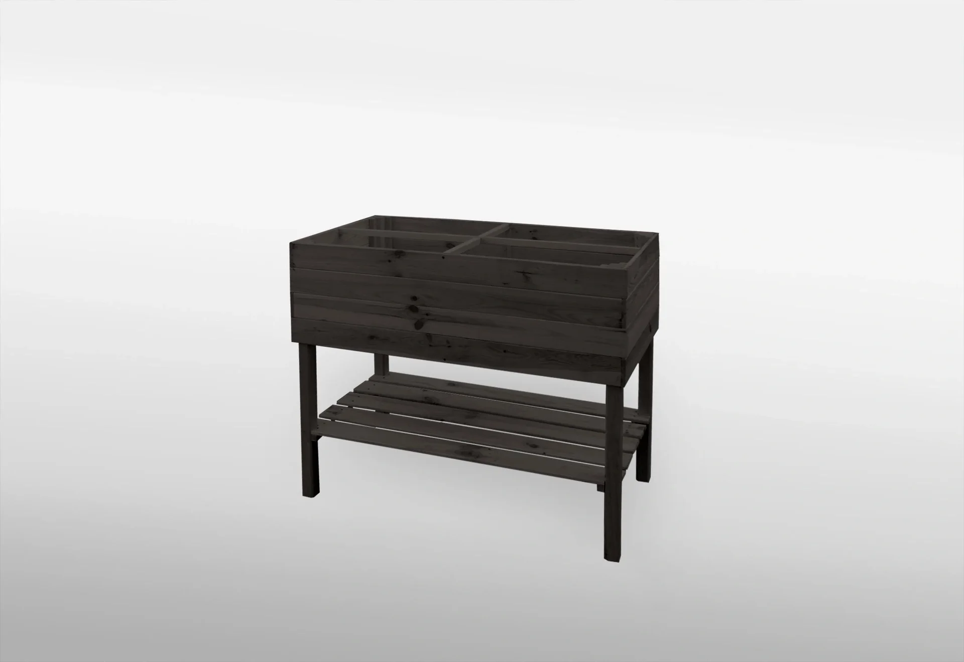 Balkon-Kräuterbeet auf Beinen anthrazit - 2