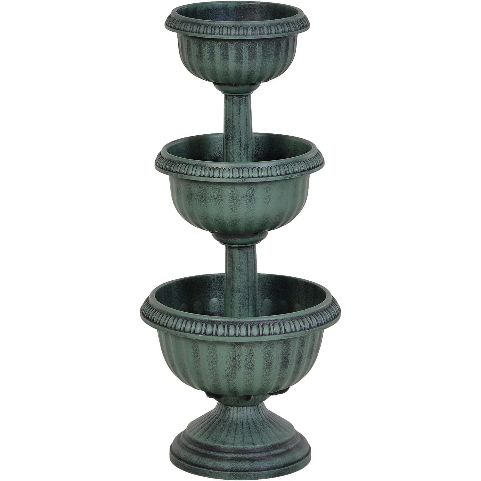 Blumenständer 3-teilig, grün - 9