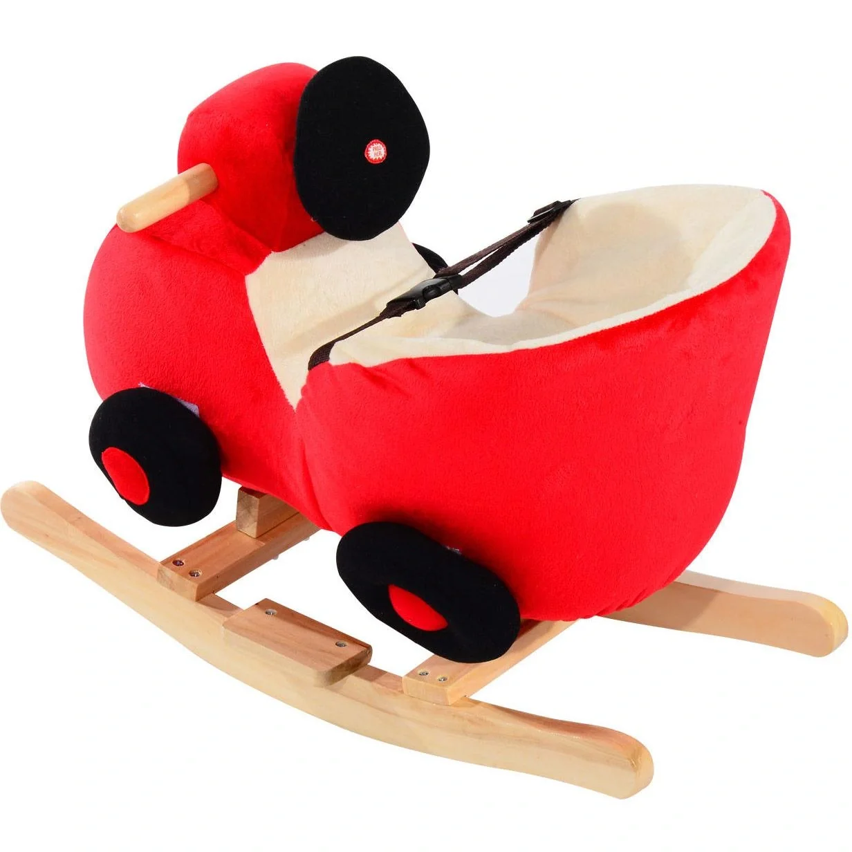 Schaukelpferd Plüsch Auto Schaukeltier Lieder Spielzeug Kinder Baby Rot Auto - 9
