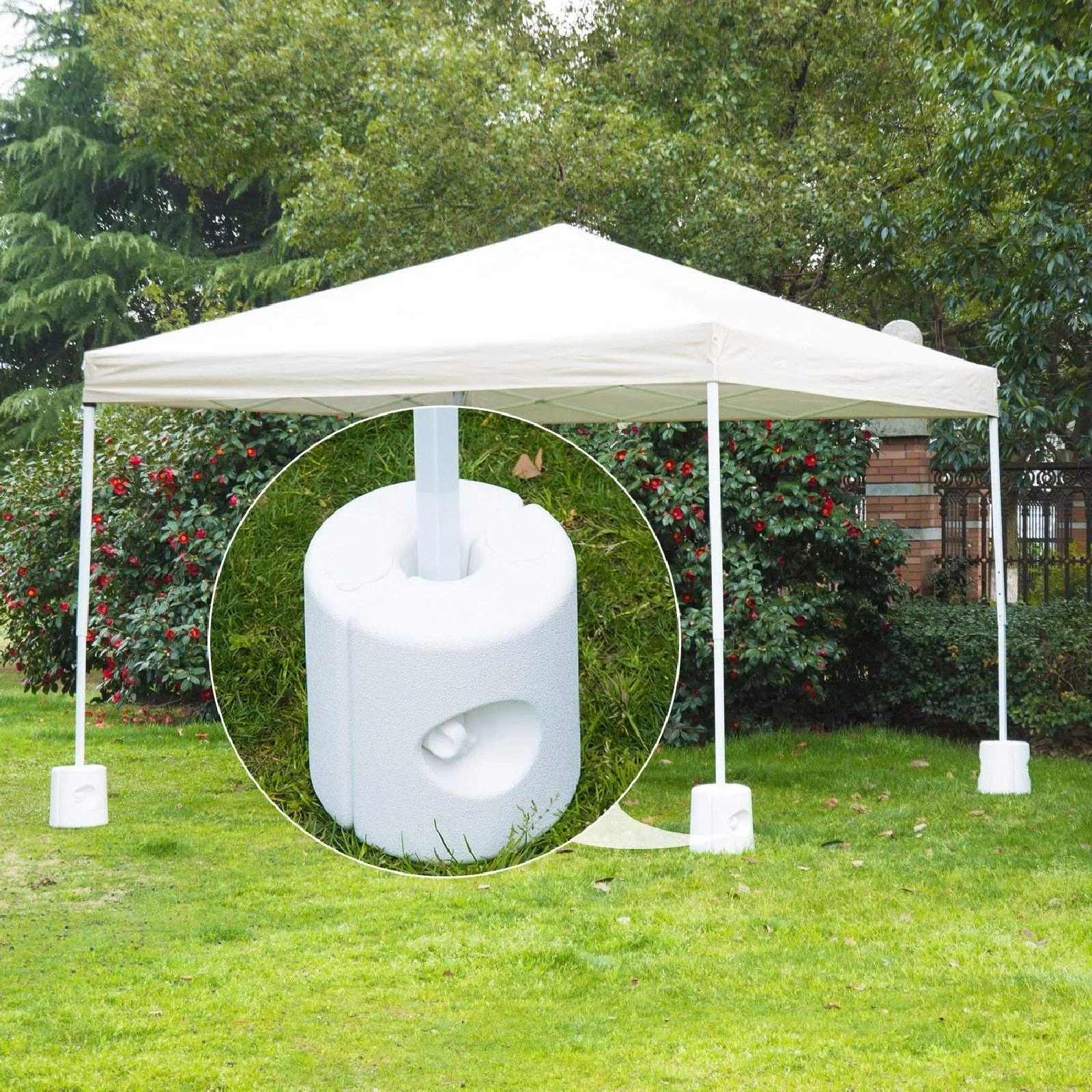 4 x Gewichte Faltpavillon Standfuß Standsicherung mit Wasser/Sand - 5