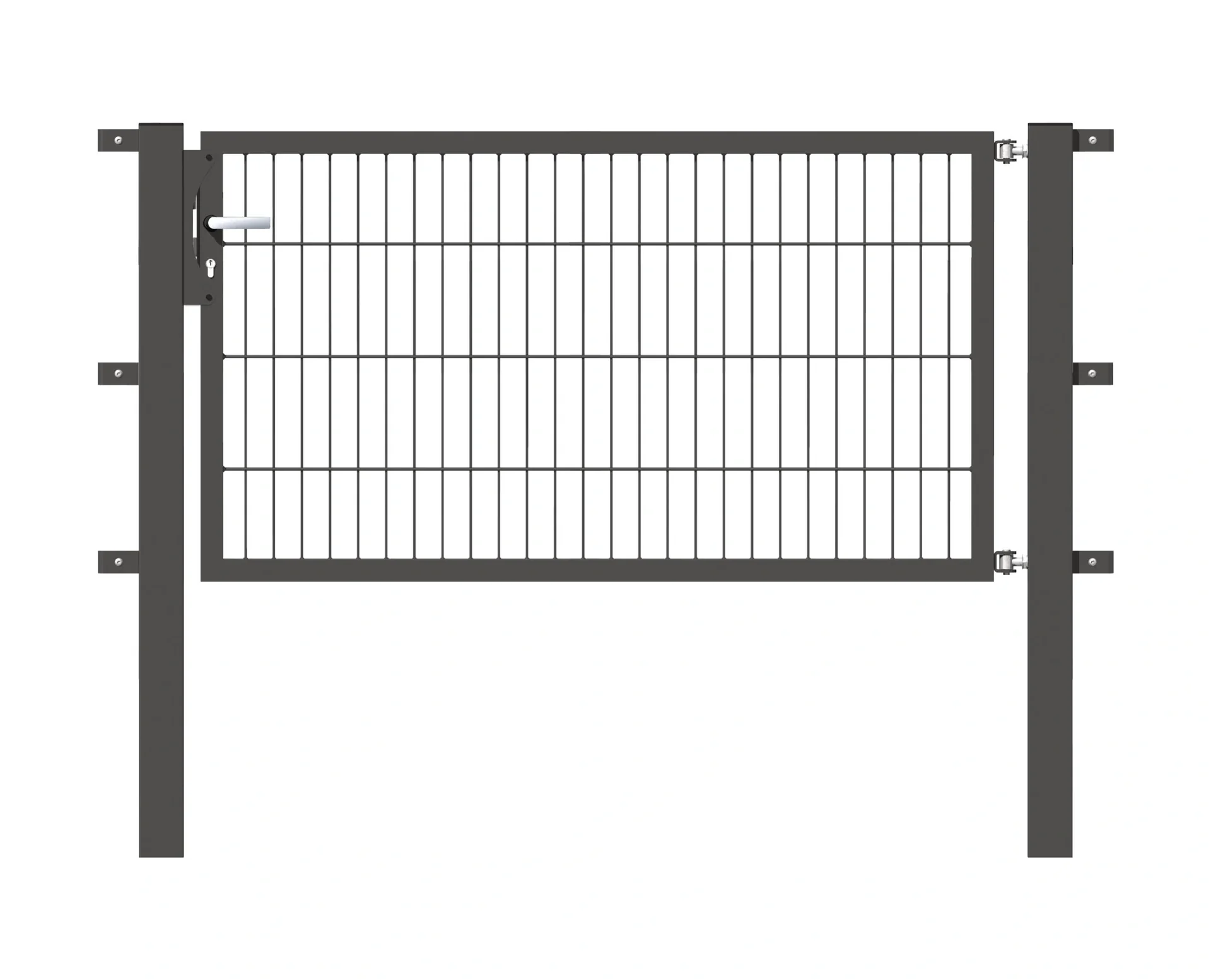 Einzeltor Flexo mit Zubehör, anthrazit/ Breite 150 cm, Höhe 160 cm - 3