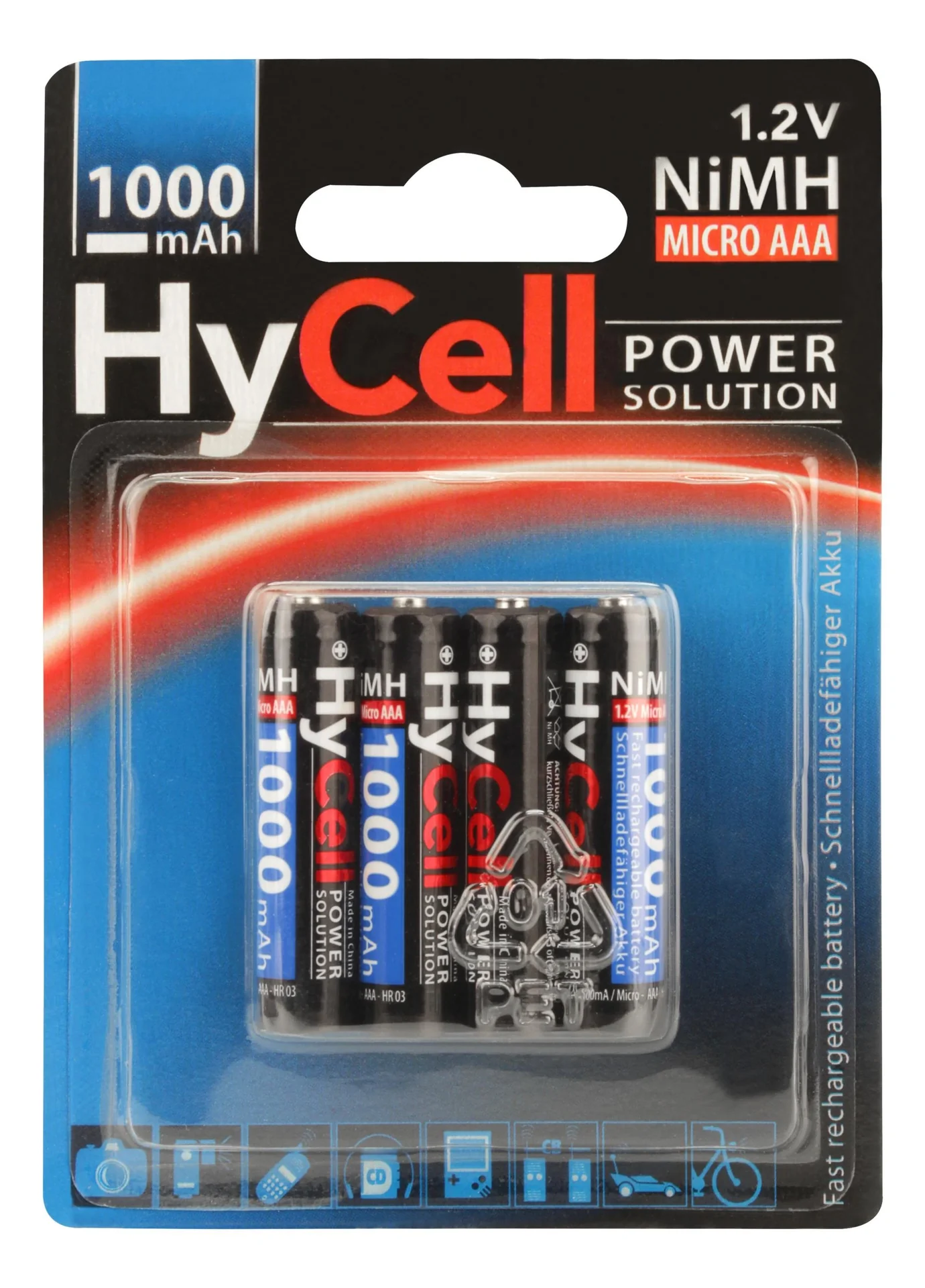 Power Solution Micro (AAA) NiMH Akku Typ 1000 (mind. 800 mAh) - 4 St - 2