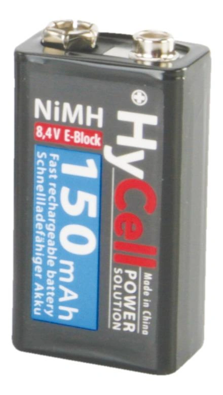 Power Solution 9V Block NiMH AkkuTyp 150 (mind. 120 mAh) - 1 Stück - 3