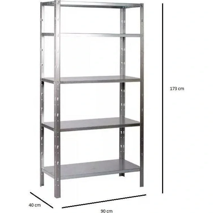 2 Stück Metall-Lagerregal / Regaleinheit mit 4 Fachböden - 340kg Tragkraft - 180x90x40cm - Clicker 85 H180 - 3