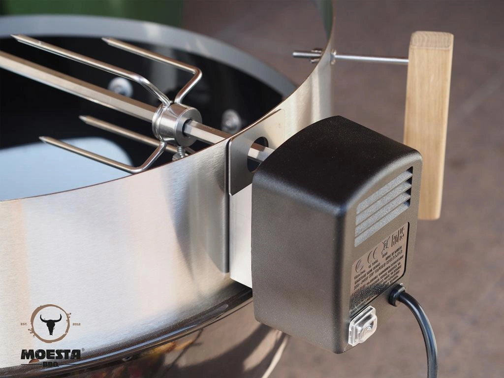 Rotisserie Set mit Batteriemotor - für: 47 und 50 cm Kugelgrill für Smokin# PizzaRing - 5