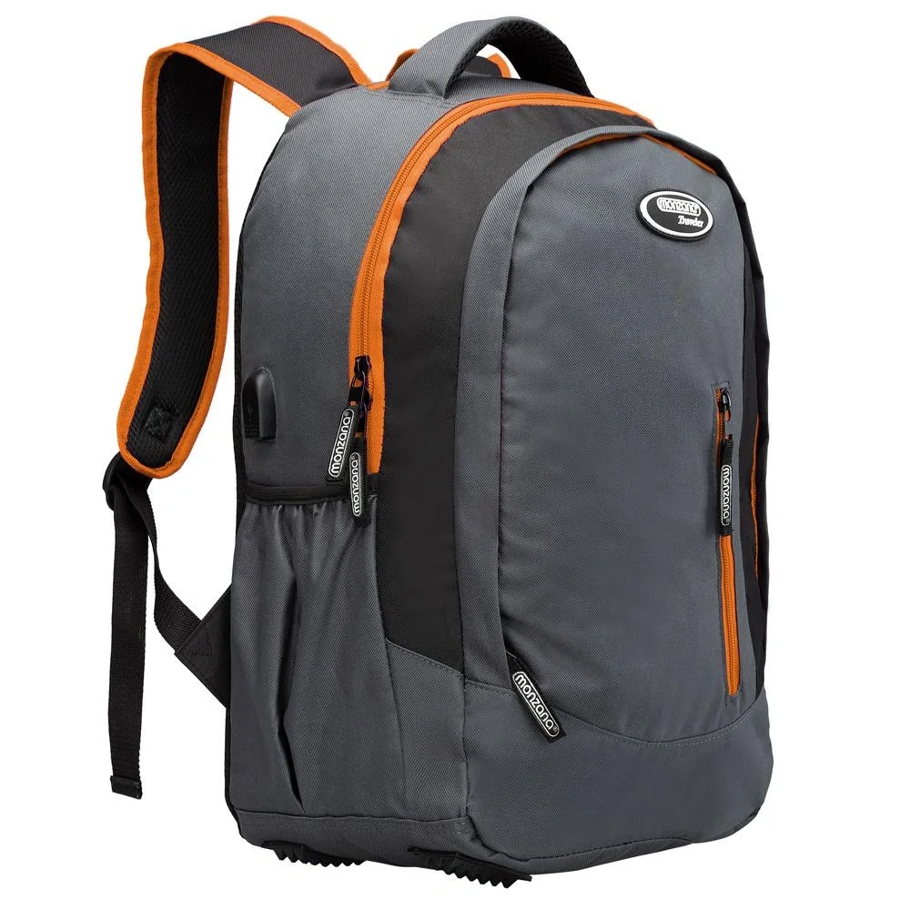 Sport- und Freizeit Rucksack 35L grau/orange - 6