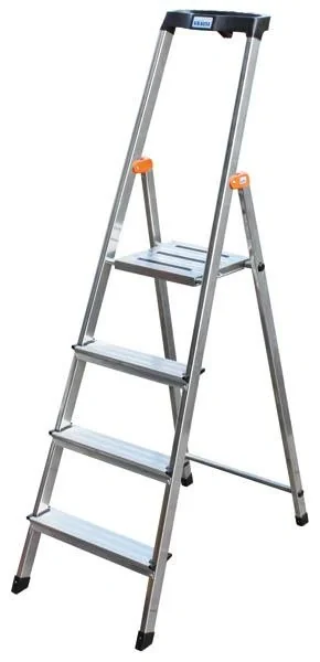 Alu - Stufen - Stehleiter, 8 Stufen - 4