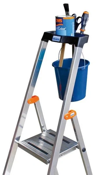 Alu - Stufen - Stehleiter, 5 Stufen - 4