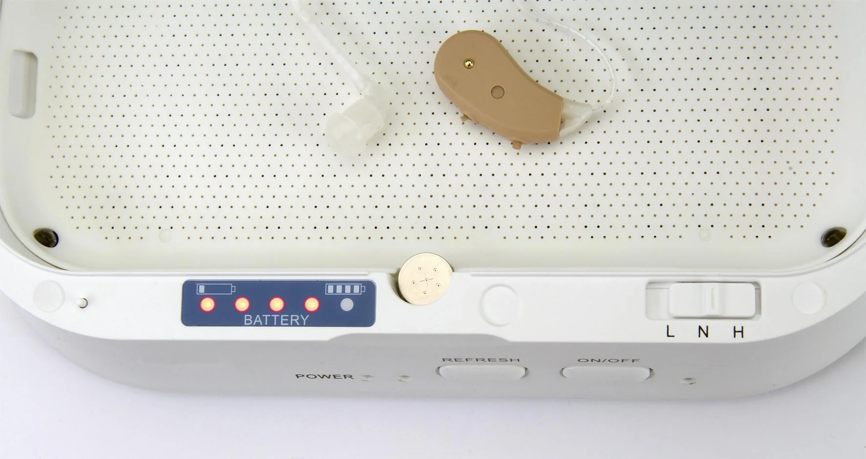 Trocknungsbox für Hörgeräte DryBox200 mit eingebautem Batterietester - 4