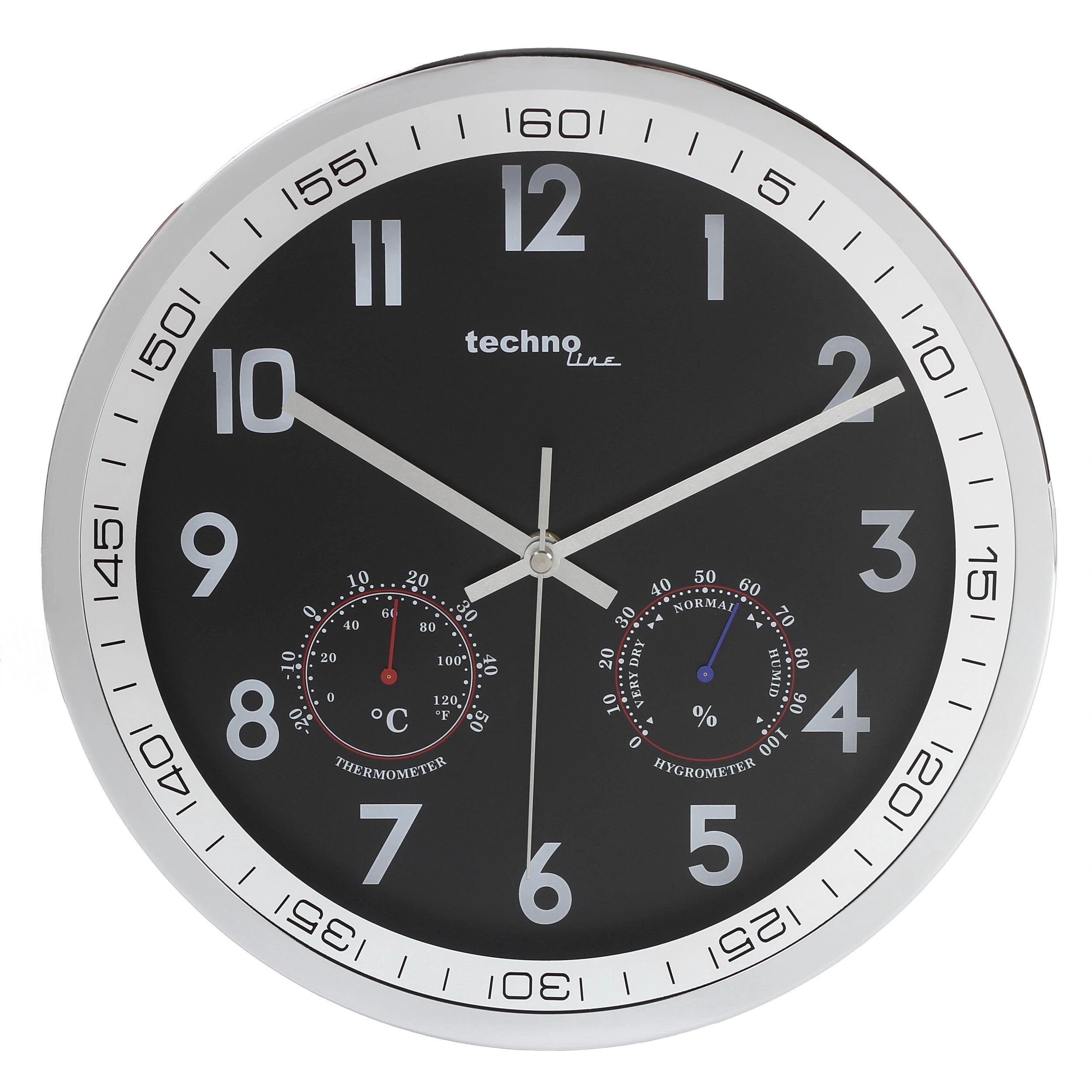 Wanduhr WT 7981 mit Temperatur- und Luftfeuchteanzeige - 1